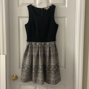 Black/patterned dress
